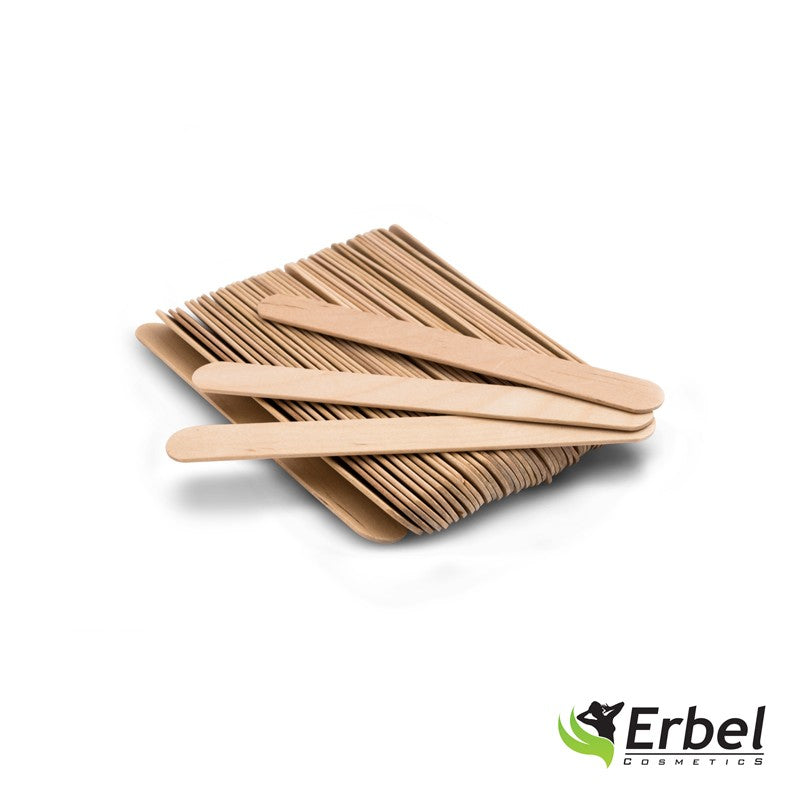 Træ Spatel til Voks - 1,7 cm x 15 cm - 100 stk.-voks tilbehør-ERBEL-NR Kosmetik
