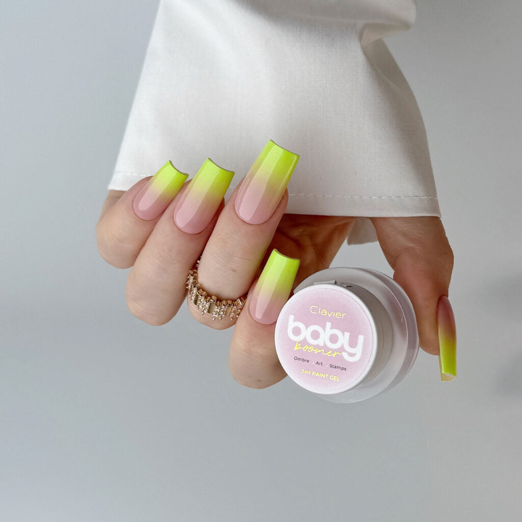 R07 Baby Boomer/Ombre Gel - Lime - 3g-Nail Art-Clavier-NR Kosmetik