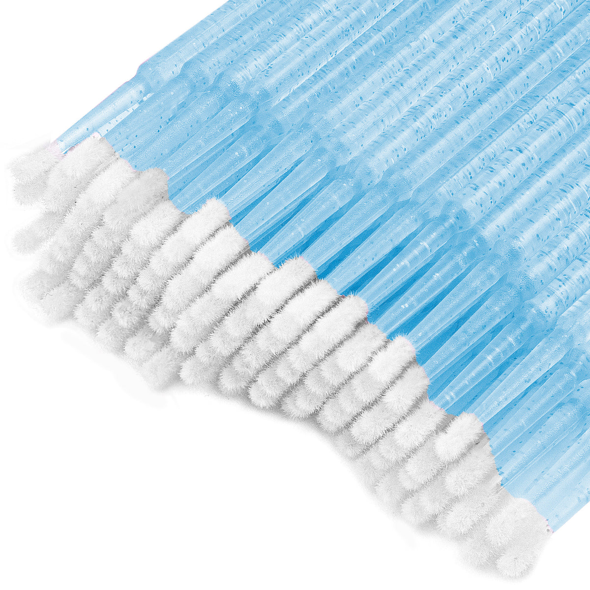 Microbrush Applikator 2 mm Blå Glimmer - 100 stk.-vipper tilbehør-Clavier-NR Kosmetik