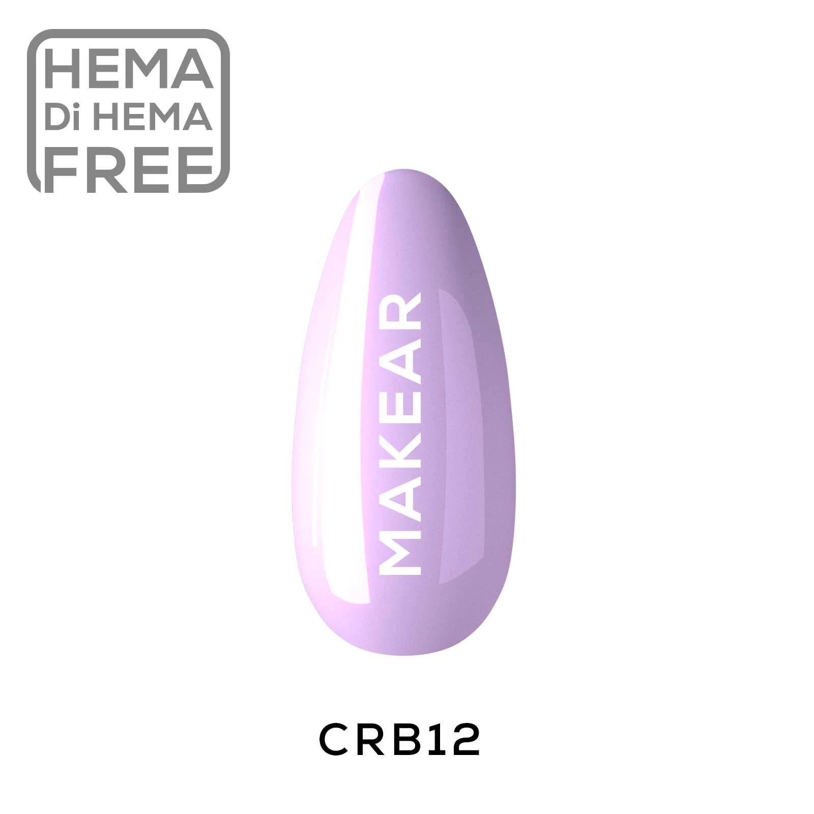 Rubber Base CRB12 - Violet - 8 ml-Gelpolish Base-MAKEAR-NR Kosmetik