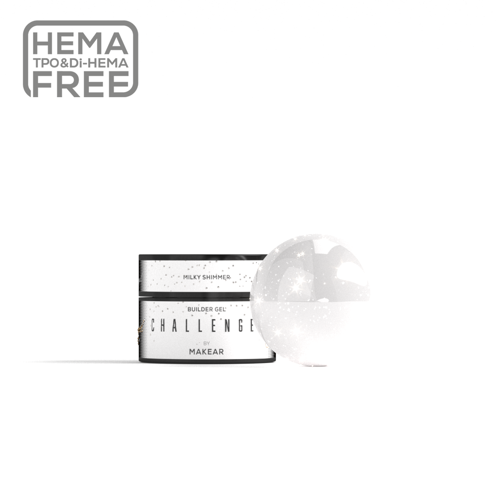 ChallenGel HG11 - Milky Shimmer-uv gel opbygning-MAKEAR-15 ml-NR Kosmetik