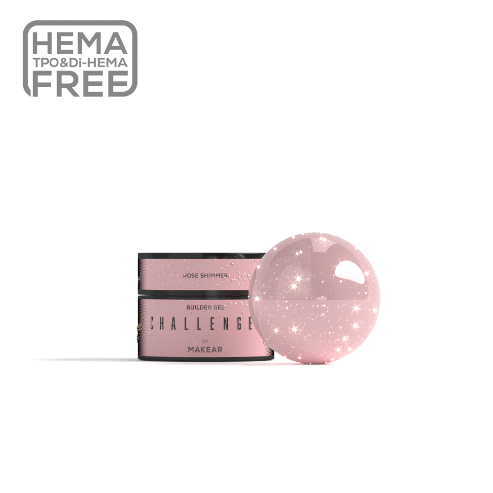 ChallenGel HG14 - Rose Shimmer-uv gel opbygning-MAKEAR-15 ml-NR Kosmetik