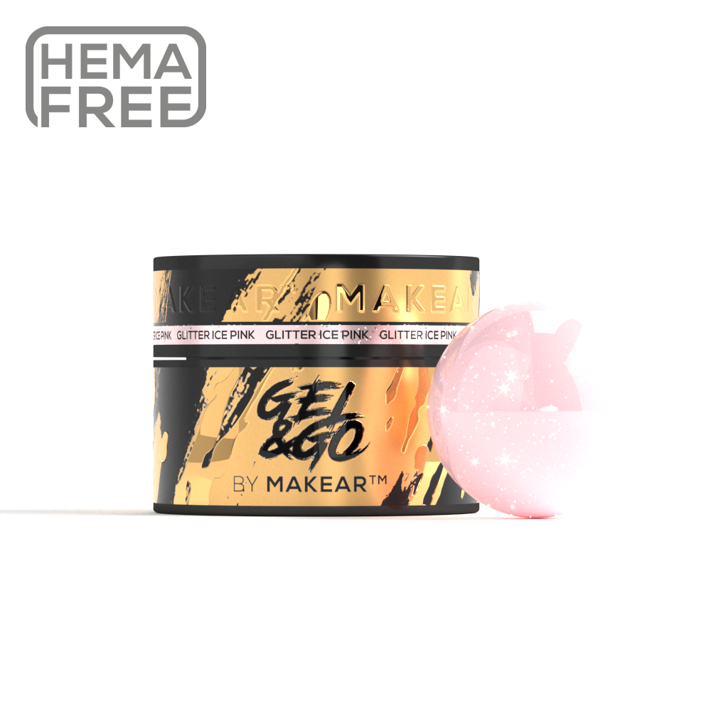 Gel & Go GG21 - Ice Pink-uv gel opbygning-MAKEAR-50 ml-NR Kosmetik