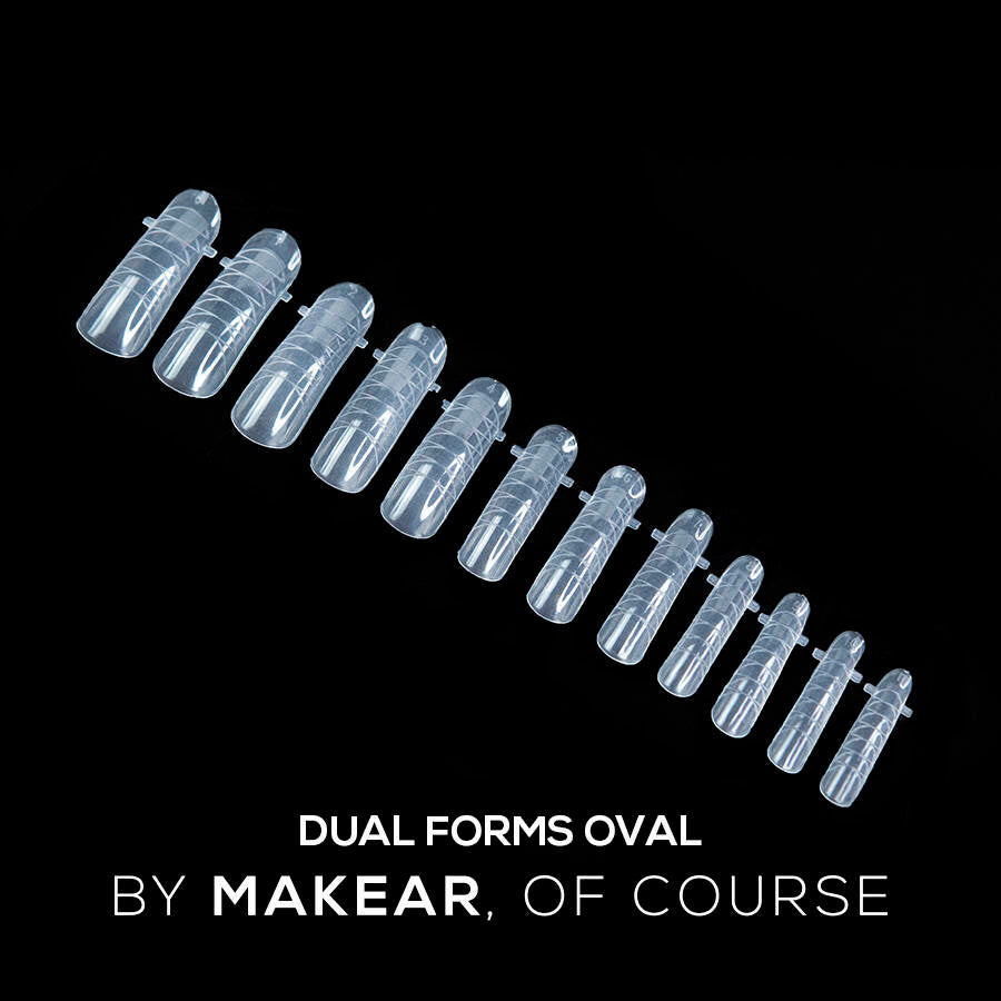 Akrylgel Dual Forms - Upper Oval - 120 stk-Akrylgel-MAKEAR-NR Kosmetik