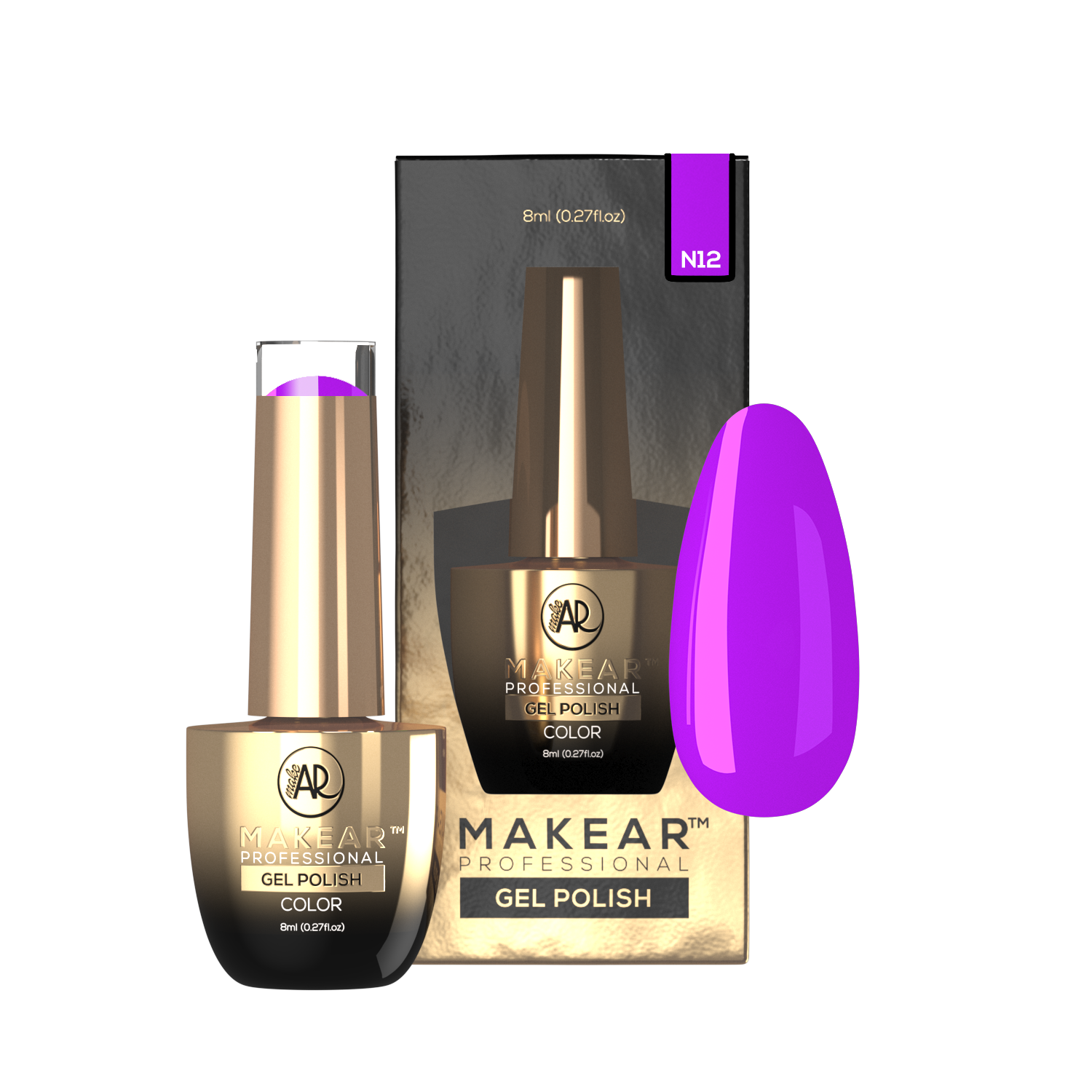 Gelpolish - N12 MAKEAR-Gelpolish-MAKEAR-NR Kosmetik