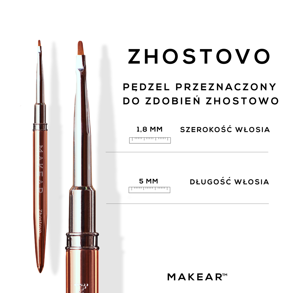 Pensel Zhostovo - 5mm-Pensler-MAKEAR-NR Kosmetik