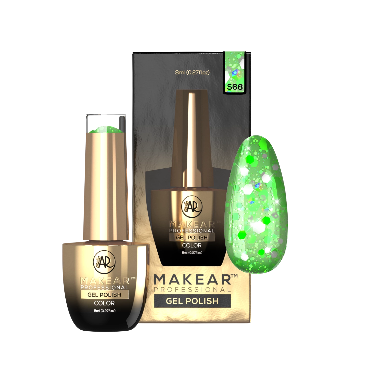 Gelpolish - S68 MAKEAR-Gelpolish-MAKEAR-NR Kosmetik