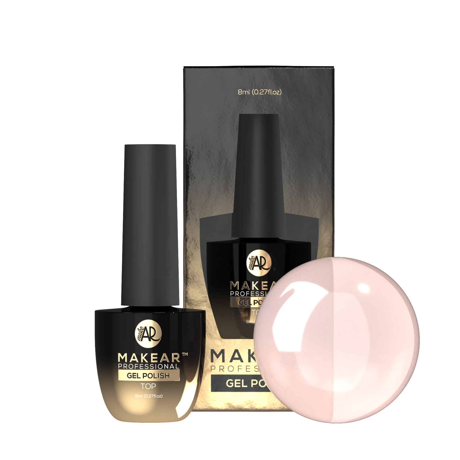 Top No Wipe Milky Nude - 8 ml-Gelpolish Top-MAKEAR-NR Kosmetik