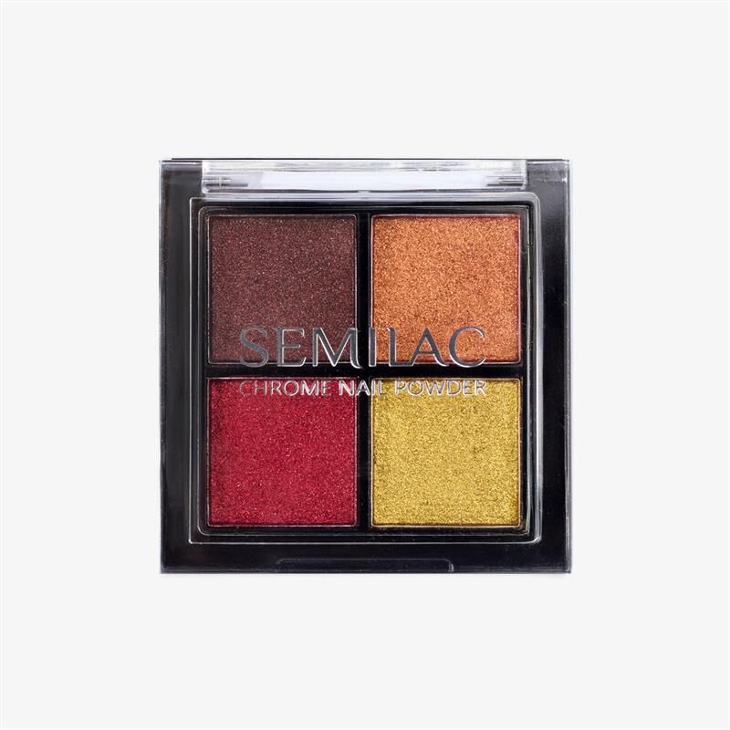 Pressed Nail Powder Chrome Palette 02-nail art pynt-Semilac-NR Kosmetik