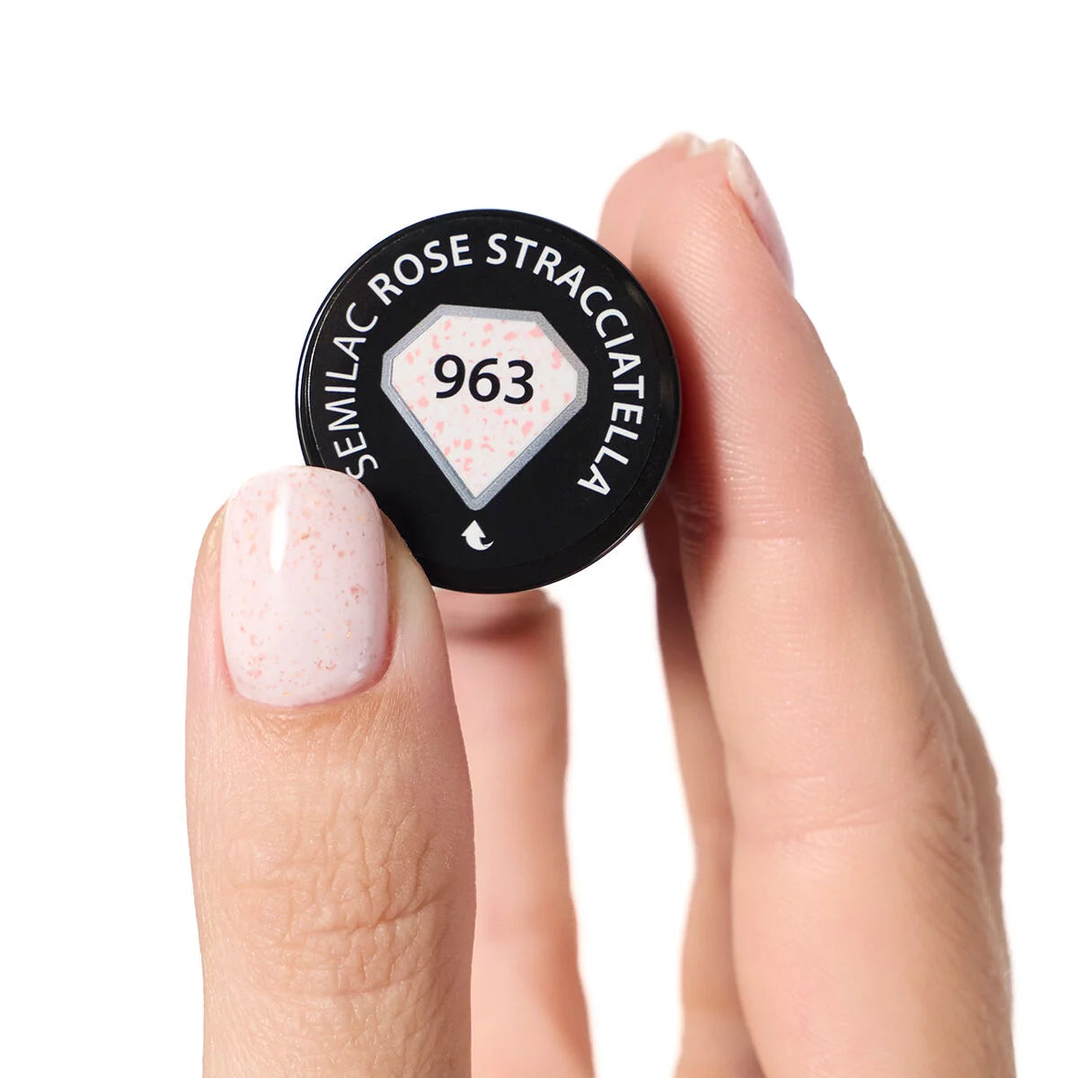 UV Hybrid 963 Rose Stracciatella 7 ml-Gelpolish-Semilac-NR Kosmetik