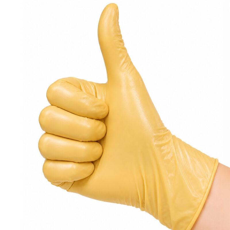 Nitrilhandsker - Gold - 50 stk.-Handsker-Clavier-S-NR Kosmetik