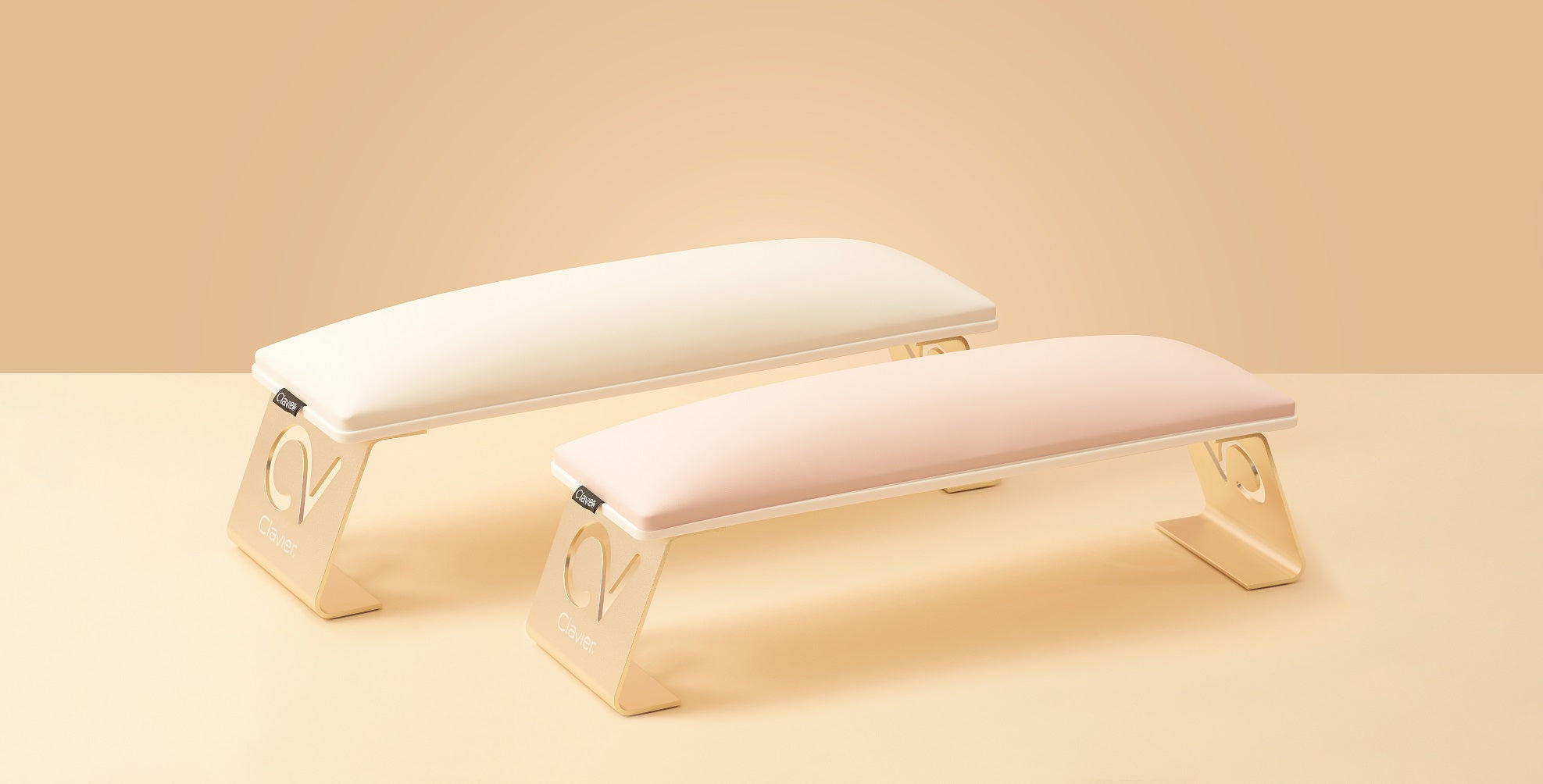 Manicure Håndstøtte - Rosa/Guld