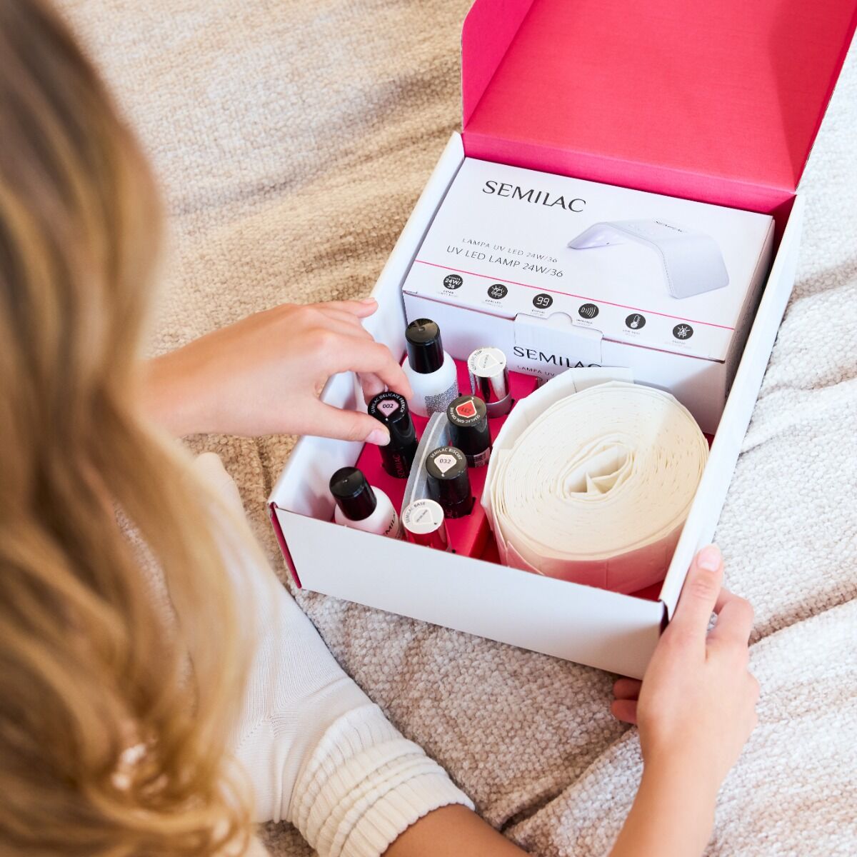 Gelpolish Startsæt inkl. 3 Gelpolish Farve - TRY ME-UV Hybrid Startsæt-Semilac-002-NR Kosmetik