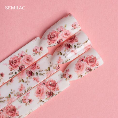 Semilac Transfer Foil Flowers 27-Folie-Semilac-NR Kosmetik