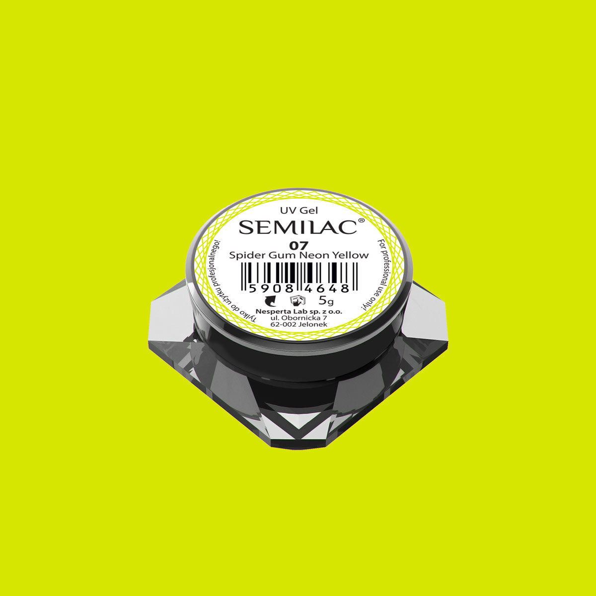Semilac Spider Gel - 07 Neon Yellow-Nail Art-Semilac-NR Kosmetik