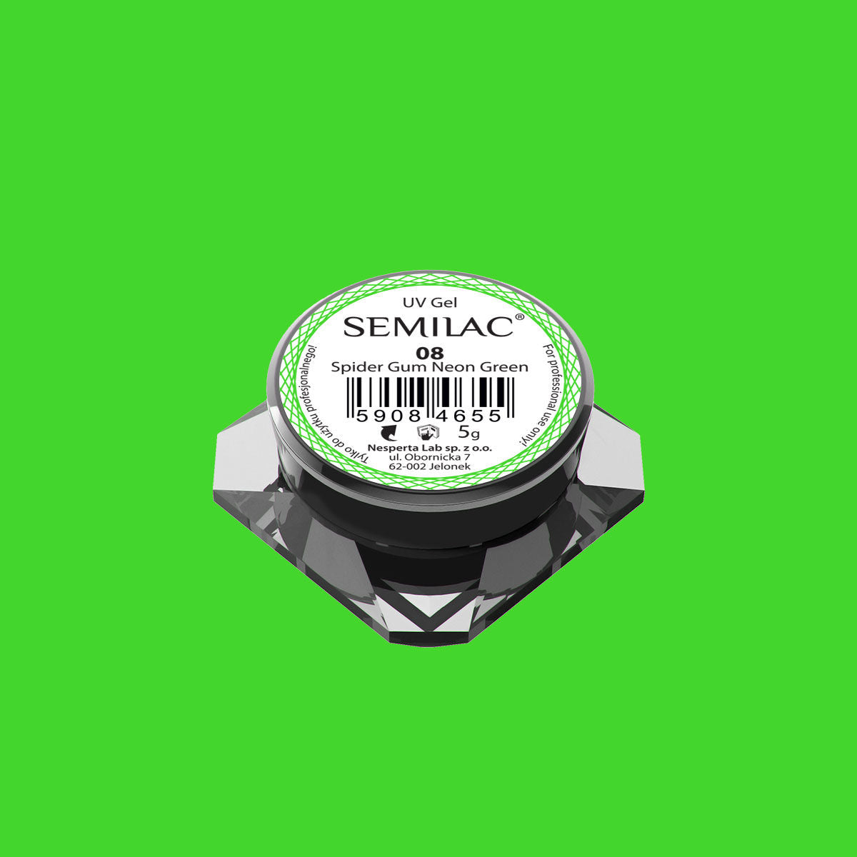 Semilac Spider Gel - 08 Neon Green-Nail Art-Semilac-NR Kosmetik