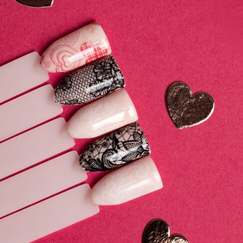 Semilac Transfer Foil Pink Heart - 26-Folie-Semilac-NR Kosmetik