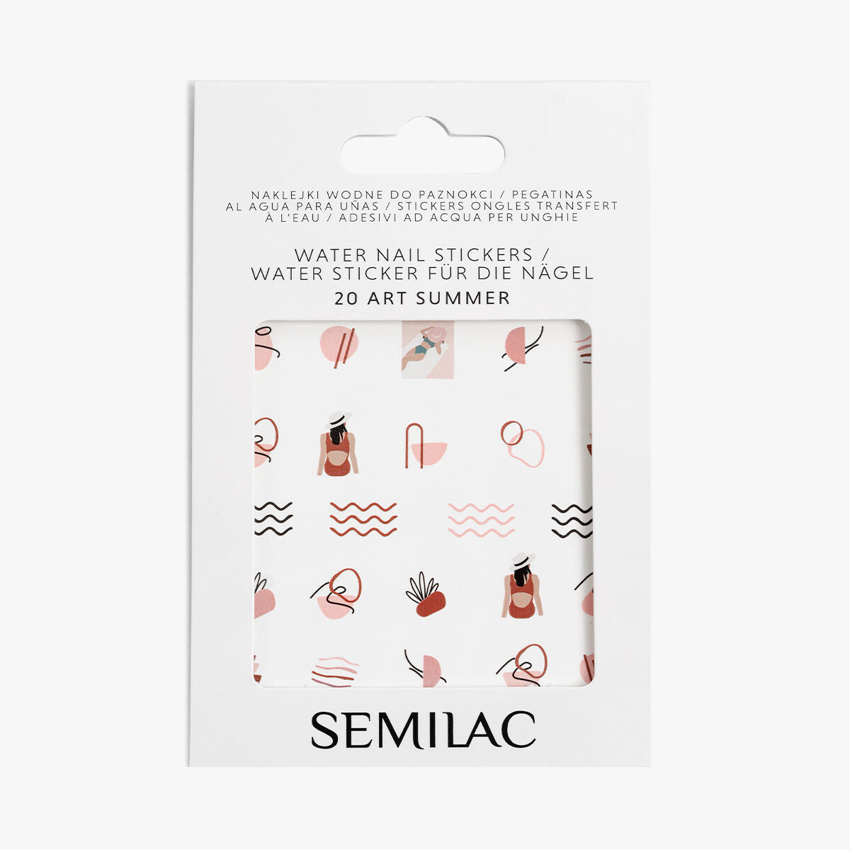 Water Nail Stickers 20 Art Summer-Folie-Semilac-NR Kosmetik