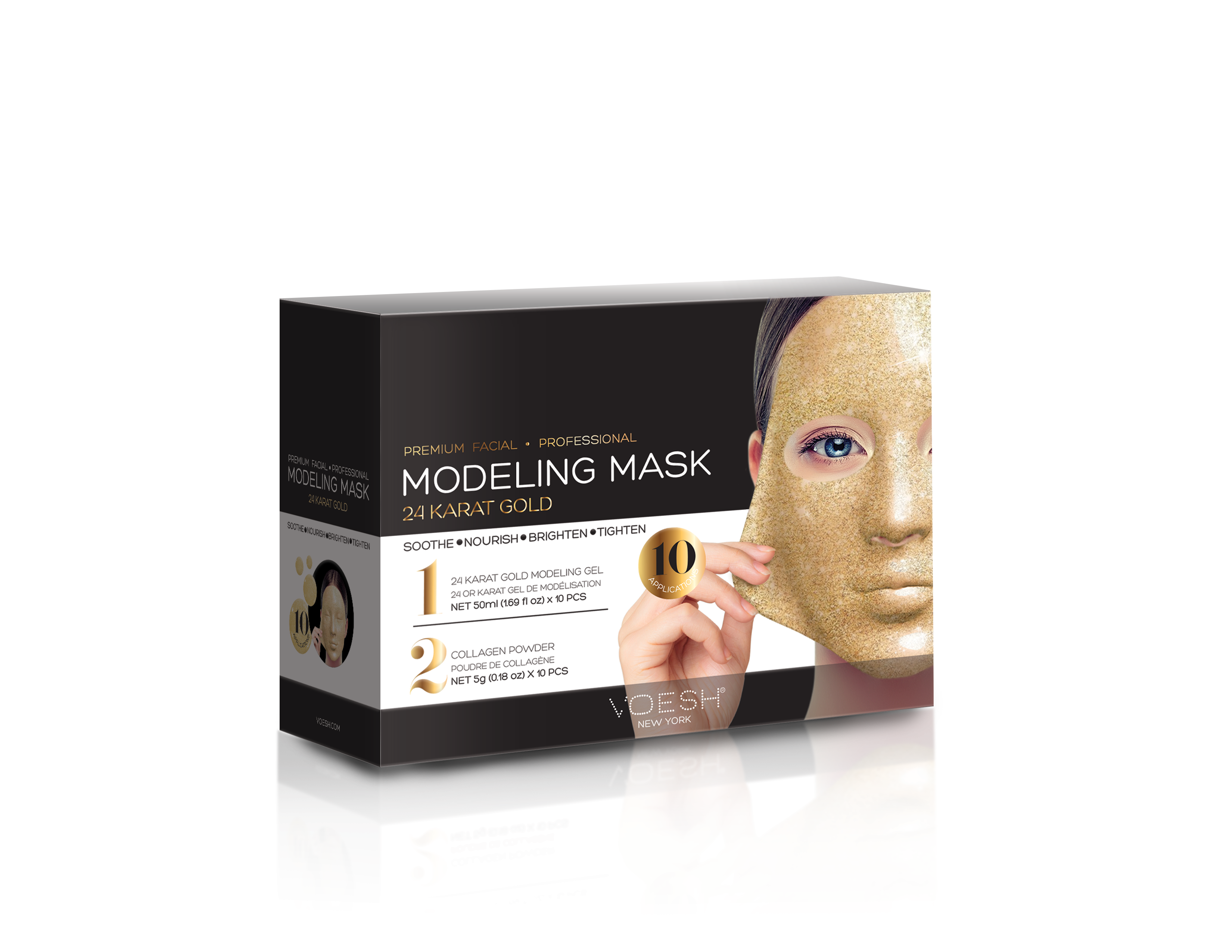 Facial Modeling Mask - 24K Gold-SPA-VOESH-1stk-NR Kosmetik