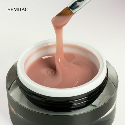 Builder Gel Cover Warm Beige 15 g-uv gel opbygning-Semilac-NR Kosmetik