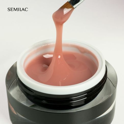 Builder Gel Cover Pink Beige 15 g-uv gel opbygning-Semilac-NR Kosmetik