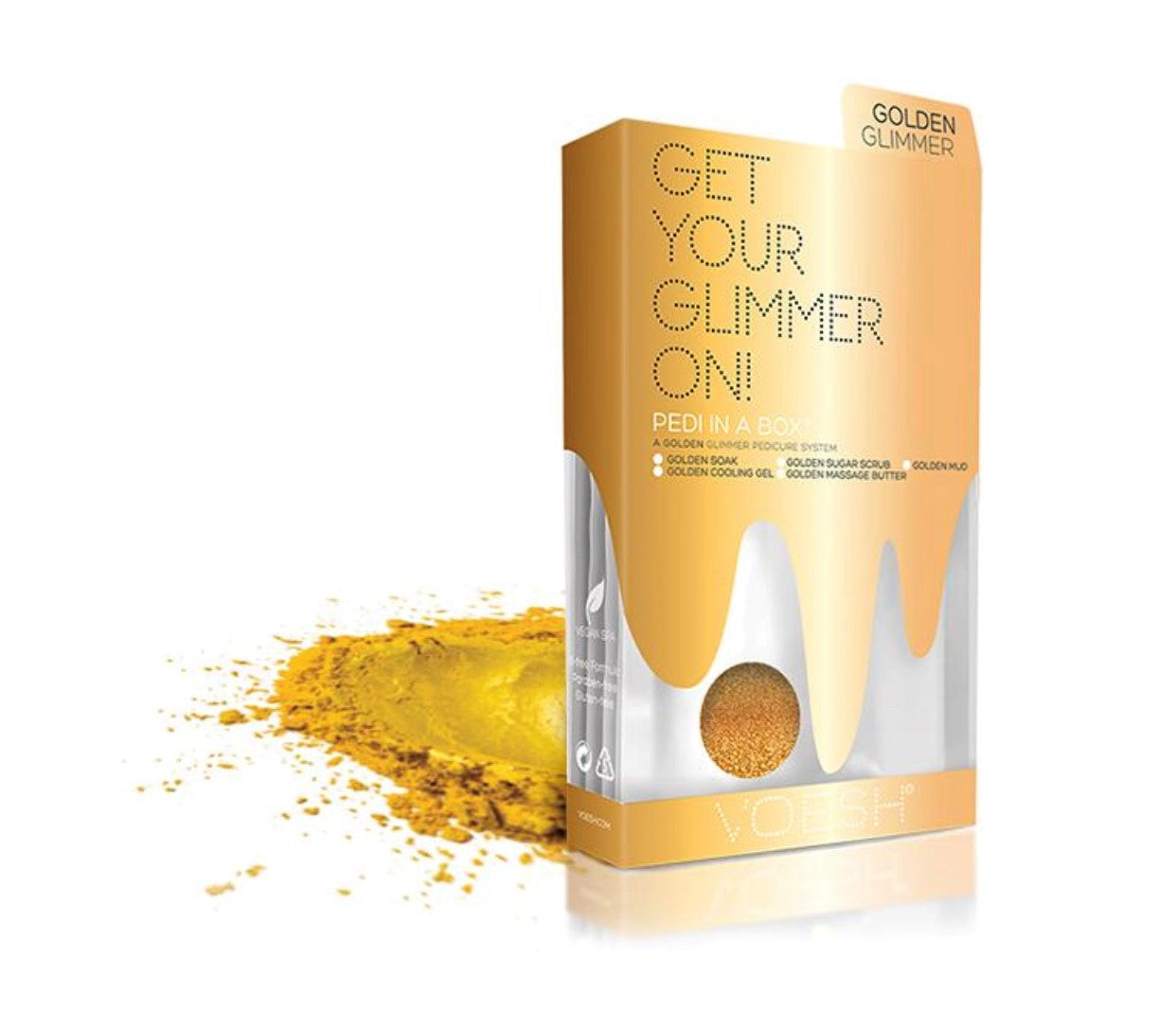 Glimmer 5 Steps Pedi - Golden-SPA-VOESH-NR Kosmetik
