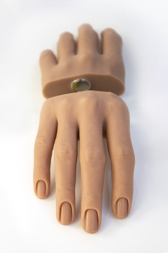 Øvehånd i silikone - Halv hånd - ANAIS (Ensfarvet)-Øvehånd-Aleana-Autumn-Right-Poseable-NR Kosmetik